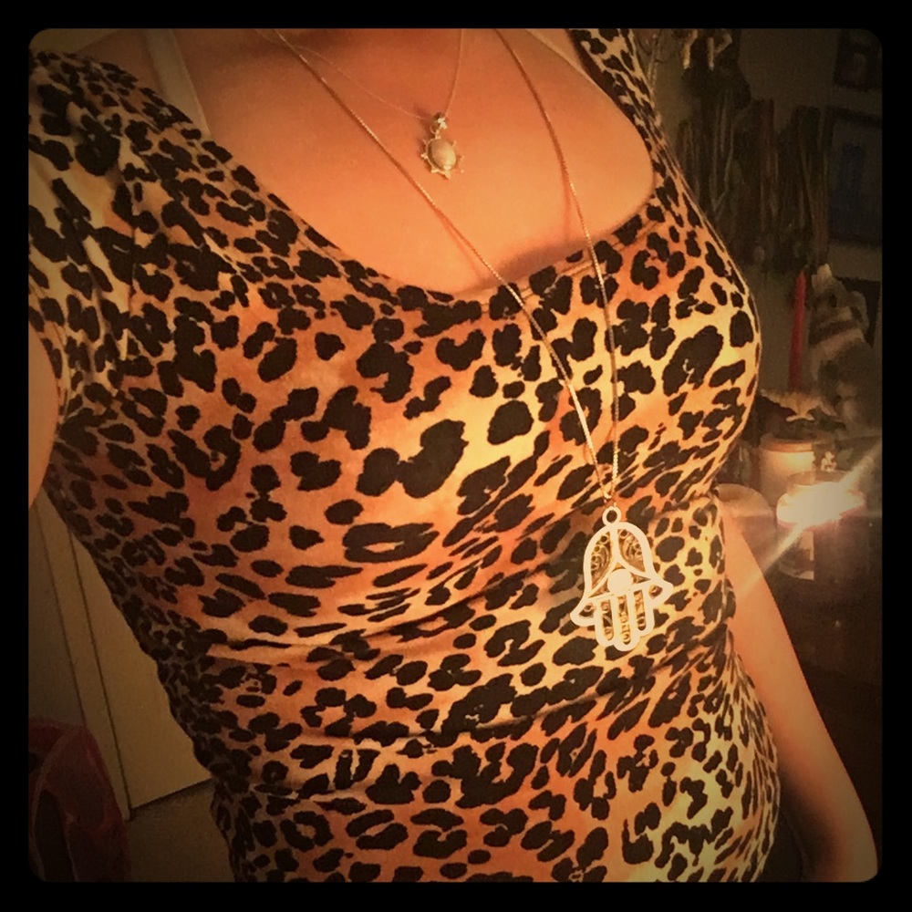 Leopard print top